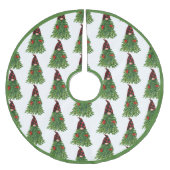 Bufferkoortsfeestdag met kerstbomen kerstboom rok (Voorkant)