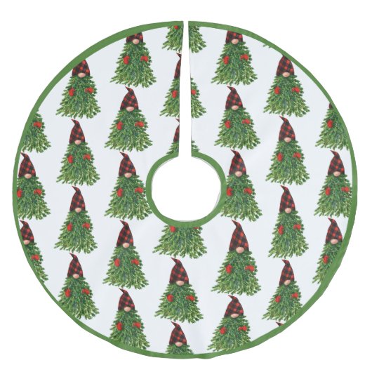 Bufferkoortsfeestdag met kerstbomen kerstboom rok (Voorkant)