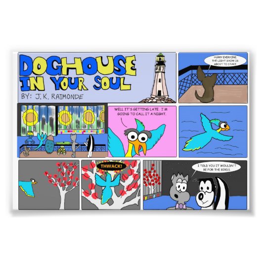 Bufferlicht Show Foto Afdruk (Voorkant)