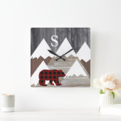 Buffermonogram van het Beer van de sinusberg Vierkante Klok (Huis)