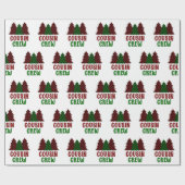 Bufferpatroon met kerstboomstructuur voor de neef- cadeaupapier (Vlak)