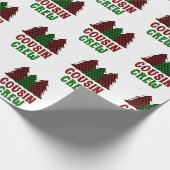Bufferpatroon met kerstboomstructuur voor de neef- cadeaupapier (Hoek)