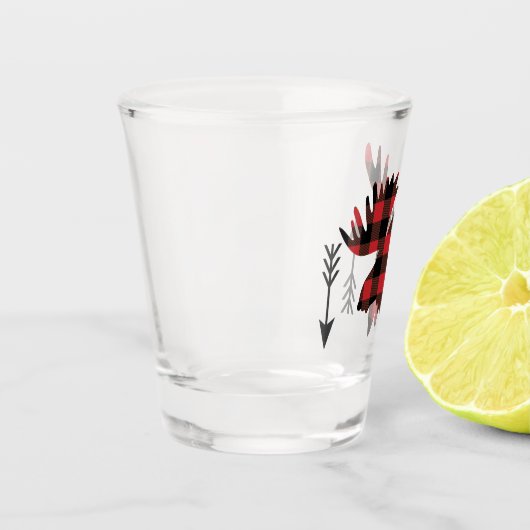 Bufferpijlen met kop shot glas (Links)