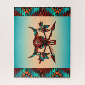 Bufferschedel en pijlen Jigzaag Puzzle Legpuzzel (Verticaal)