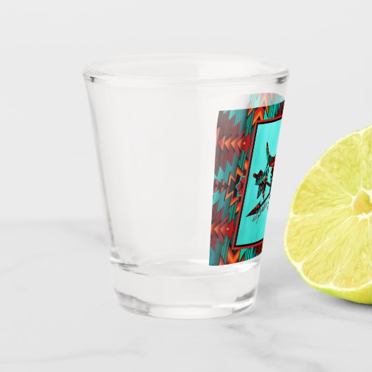 Bufferschedel en pijlen, warm glas (Links)