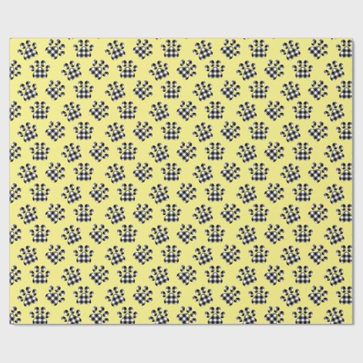 Bufferspelden op geel cadeaupapier (Vlak)