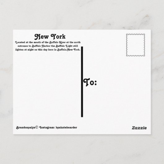 Buffervuurtoren Briefkaart (Achterkant)