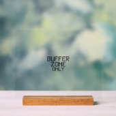 Bufferzone Alleen Minimalistische Technische Burea Acryl Bord (Neutraal)
