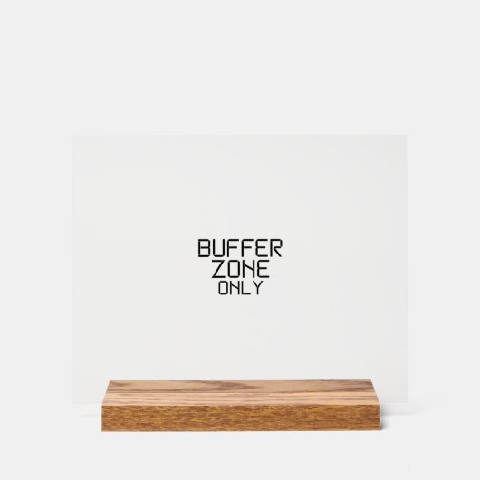 Bufferzone Alleen Minimalistische Technische Burea Acryl Bord (Voorkant)