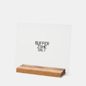 Bufferzone Alleen Minimalistische Technische Burea Acryl Bord (Hoek)