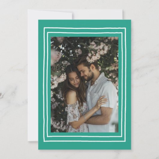 Buffet Dinner Table Hand getrokken Sweet Custom Ph Save The Date (Achterkant)