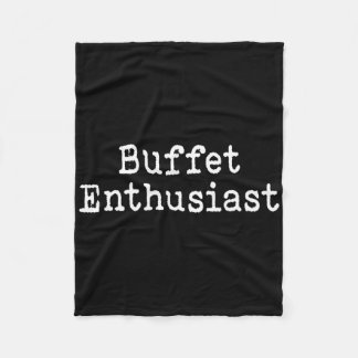 Buffet Enthusiast Funny Food Lover Cruise Vacation Fleece Deken