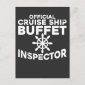 Buffet Inspector Funny Cruise Ship Briefkaart (Voorkant)