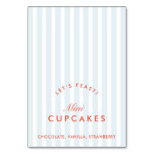 Buffet Kaart Blauw & Rood Bachelorette (Voorkant)