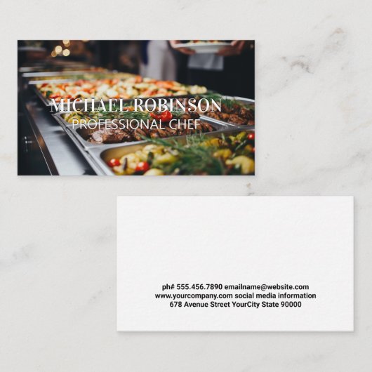 buffetbar | restaurant visitekaartje (Voorkant / Achterkant)