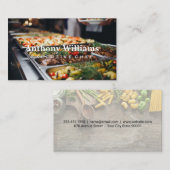 buffetschaal | Voedingsmiddelen | catering Visitekaartje (Voorkant / Achterkant)