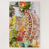 Buffettabel met fruit en poten legpuzzel (Verticaal)