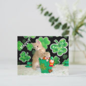 Buffington St. Patrick's Day Briefkaart - Kat (Staand voorkant)