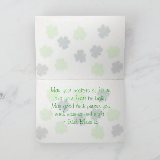Buffington The Cat - St. Patrick's Day Kaart (Binnen)