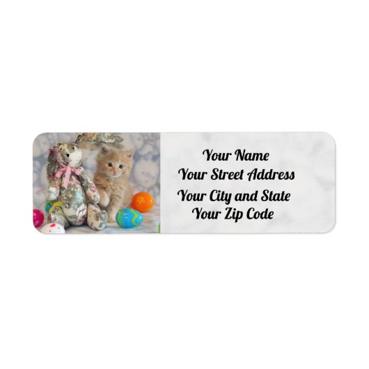 Buffington's paasAdresetiketten - Kat / Keuken Etiket (Voorkant)