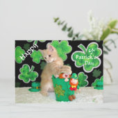 Buffington's St. Patrick's Day Flat Kaart - Cat (Staand voorkant)