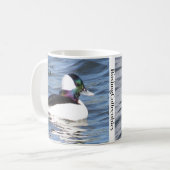 Bufflehead Coffee Mok II door BirdingCollectibles (Voorkant links)