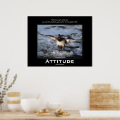Bufflehead Duck Attitude Motivatie Posters (Keuken)