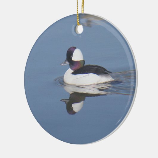 Bufflehead Duck Drake Keramisch Ornament (Links)