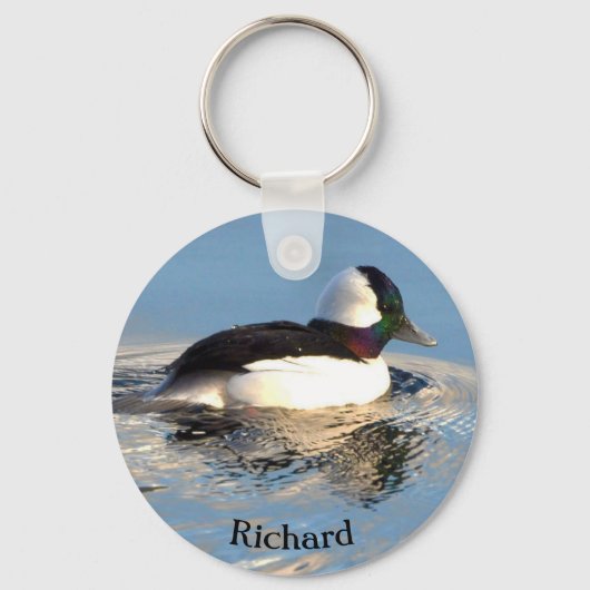 Bufflehead Duck Sleutelhanger (Voorkant)