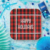 Bufflo Pset met Holiday Silver Tinsel Papieren Bordje (Feest)