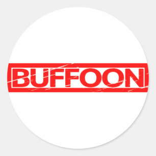 Buffoon Stamp Ronde Sticker