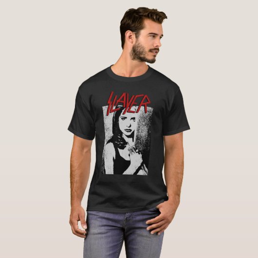 Buffy de vampierdoder Sarah Michelle Gellar T-shirt (Voorkant volledig)