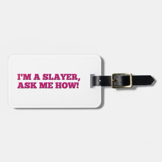 Buffy - Ik ben een Slayer, vraag me hoe. Bagagelabel (Voorkant horizontaal)