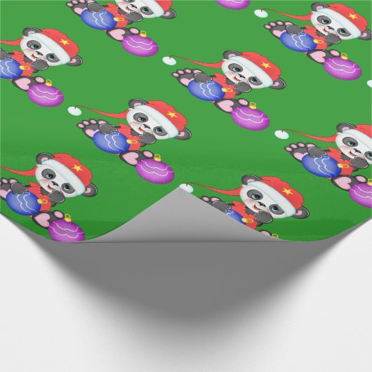 Buffy kerstversiering cadeaupapier (Hoek)