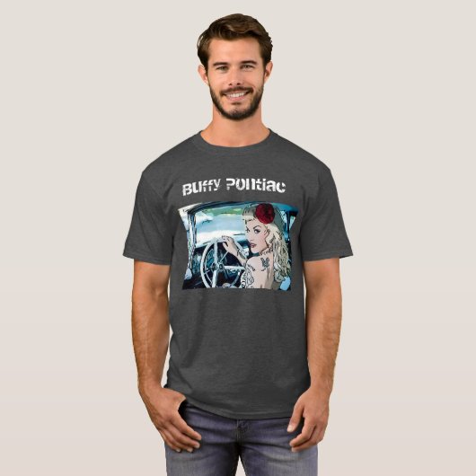 Buffy Pontiac Mannen Basic T T-shirt (Voorkant volledig)