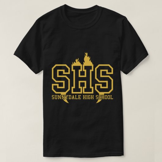 Buffy the Vampire Slayer Sunnydale High School Log T-shirt (Design voorkant)