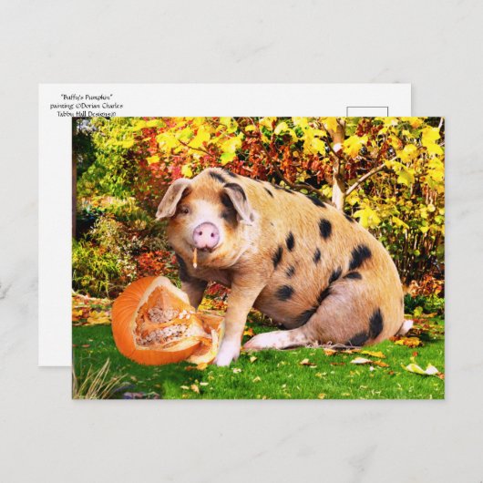 "Buffy's pomkin"  Briefkaart (Voorkant / Achterkant)