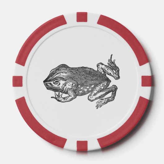 Bufo Rana ook bekend als Reuzenpad Poker Chips (Voorkant)