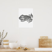 Bufo Rana ook bekend als Reuzenpad Poster (Keuken)