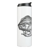 Bufo Rana ook bekend als Reuzenpad Thermosbeker (Gedraaid links)