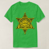 Buford T Justice Sheriff Badge T-shirt (Design voorkant)