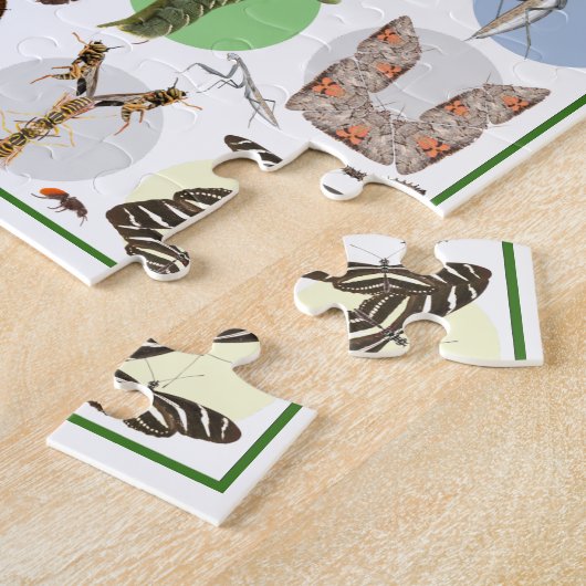 Bug Alphabet Kinder Puzzle - Aanpassen met naam Legpuzzel (Zijkant)