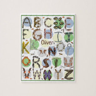Bug Alphabet Kinder Puzzle - Aanpassen met naam Legpuzzel
