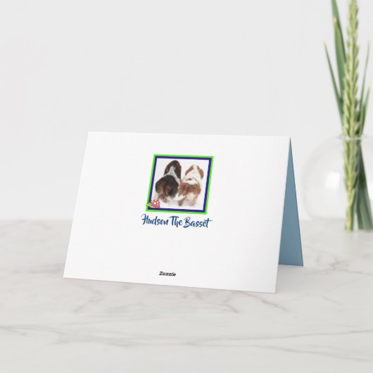 Bug & Basset op Funny & Cute Verjaardag Kaart (Achterkant)