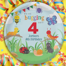 Bug Birthday Cute Colorful Paper Bord