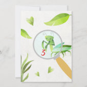 Bug Birthday Invitation - We zijn uit de buik! Kaart (Achterkant)