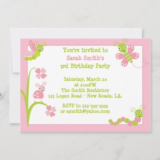 Bug Birthday Kaart (Voorkant)