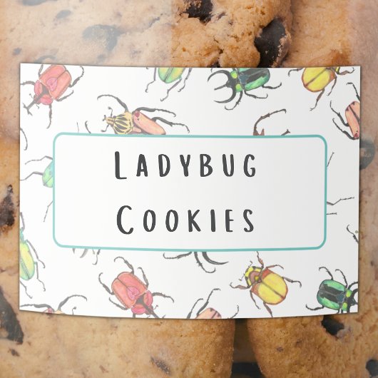 Bug Birthday Party Food Labels Voedselcontainer Etiket