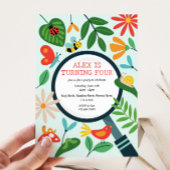 Bug Birthday Party Invitation Kaart