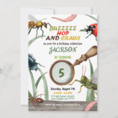 Bug Birthday Uitnodiging (Voorkant)